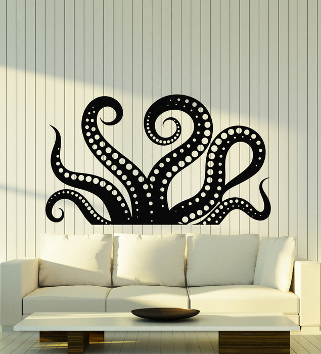 Vinyl Wall Decal Nautical Tentacles Octopus Sea Marine Monster Stickers Mural (g5017)