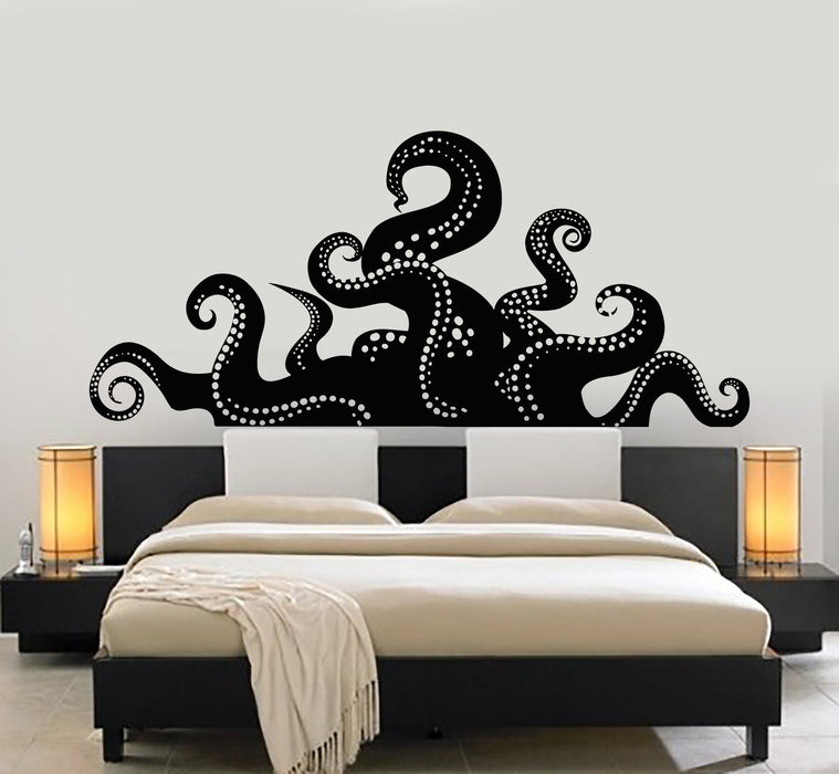 Vinyl Wall Decal Nautical Marine Octopus Tentacles Sea Animal Stickers Mural (g5236)