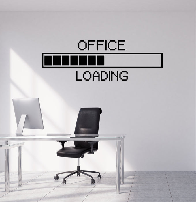 Vinyl Wall Decal Office Pixel Art Decor Study Working Space Stickers Mural (ig5305)
