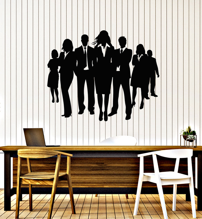 Vinyl Wall Decal Office Center Teamwork Dress Code Office Workers Employees Stickers Mural (g2095)