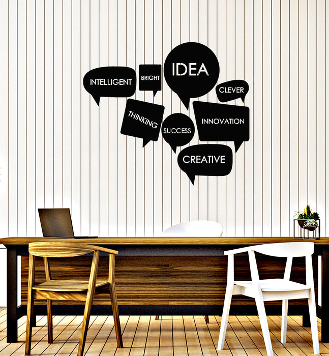 Vinyl Wall Decal Motivational Words Success Idea Office Decor Stickers Mural (g3666)