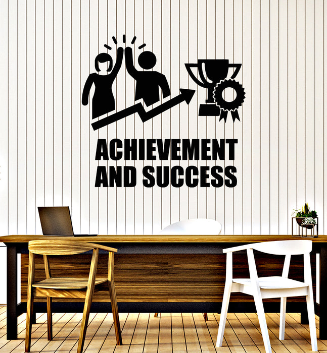 Vinyl Wall Decal Achievement Success Motivation Words Office Decor Stickers Mural (g7624)