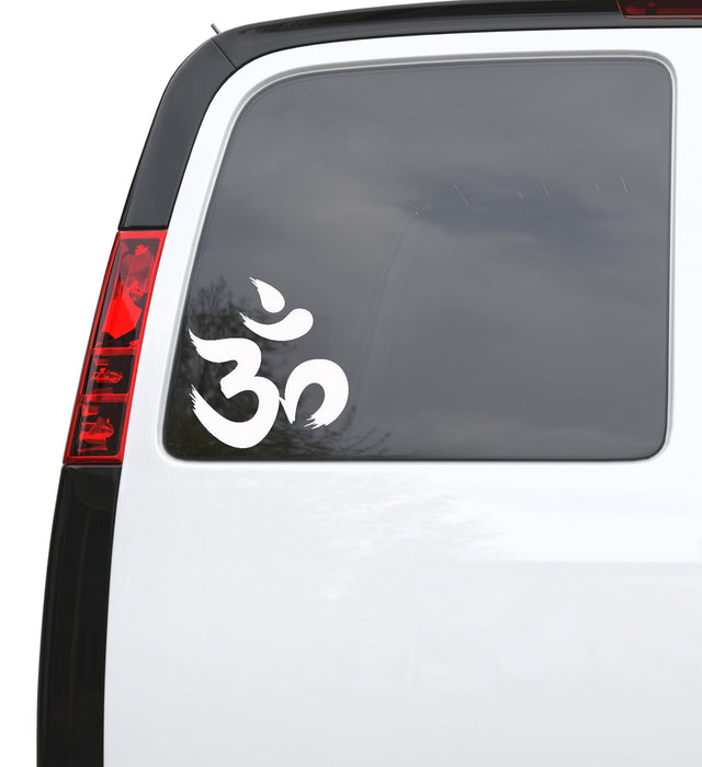 Auto Car Sticker Decal Om Sign Hinduism Calligraphy Truck Laptop Window 5" by 5.4" Unique Gift 151igc
