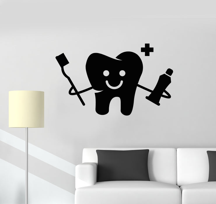 Vinyl Wall Decal Tooth Smile Oral Dentist Stomatology Clinic Stickers Mural (g365)