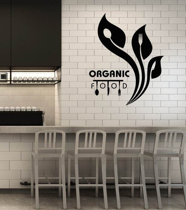 Vinyl Wall Decal Organic Food Dining Room Healthy Living Lifestyle Stickers Mural (ig5362)