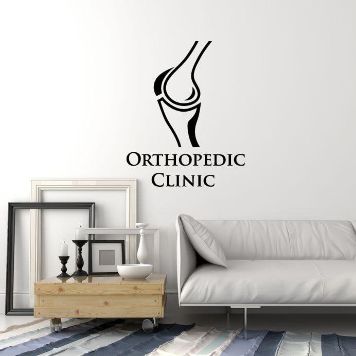 Vinyl Wall Decal Orthopedic Clinic Knee Joint Diagnostic Center Stickers Mural (ig5493)