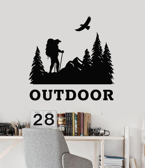 Vinyl Wall Decal Outdoor Wild Life Adventure Nature Bird Stickers Mural (g4979)