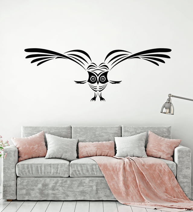 Vinyl Wall Decal Night Bird Wings Owl Nursery Child Room Stickers Mural (g3289)