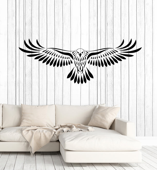 Vinyl Wall Decal Flying Night Bird Free Owl Animal Nature Stickers Mural (g6765)