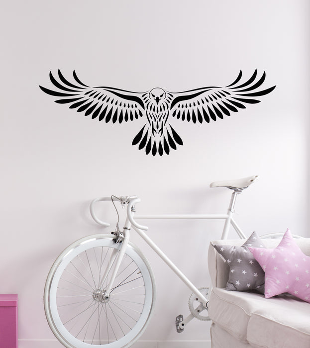 Vinyl Wall Decal Flying Night Bird Free Owl Animal Nature Stickers Mural (g6765)