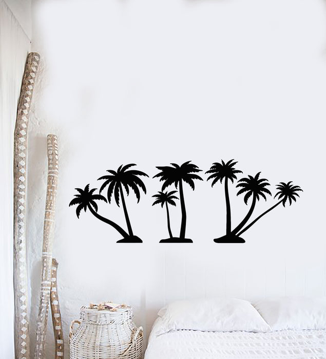 Vinyl Wall Decal Tropical Palm Trees Nature Sea Beach Style Stickers Mural (g500)