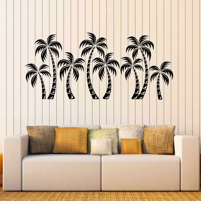 Palm Trees Vinyl Wall Decal Tropical Style Stickers Mural (k069)