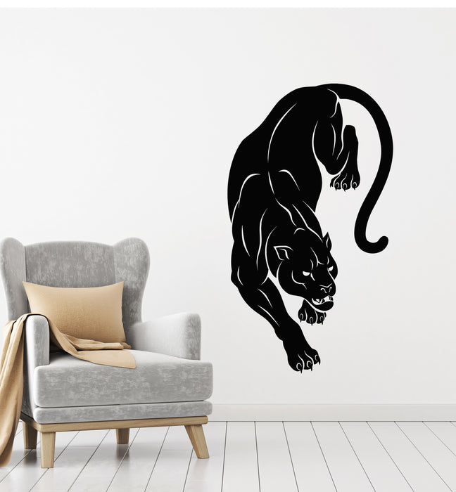 Vinyl Wall Decal Panther Wild Cat Black Jungle Tribal Animal Predator Stickers Mural (g2140)