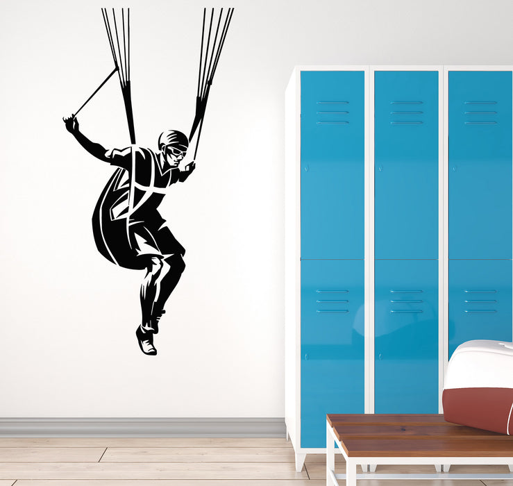 Vinyl Wall Decal Paragliding Parachuting Skydiving Extreme Sports Stickers Mural (g1014)