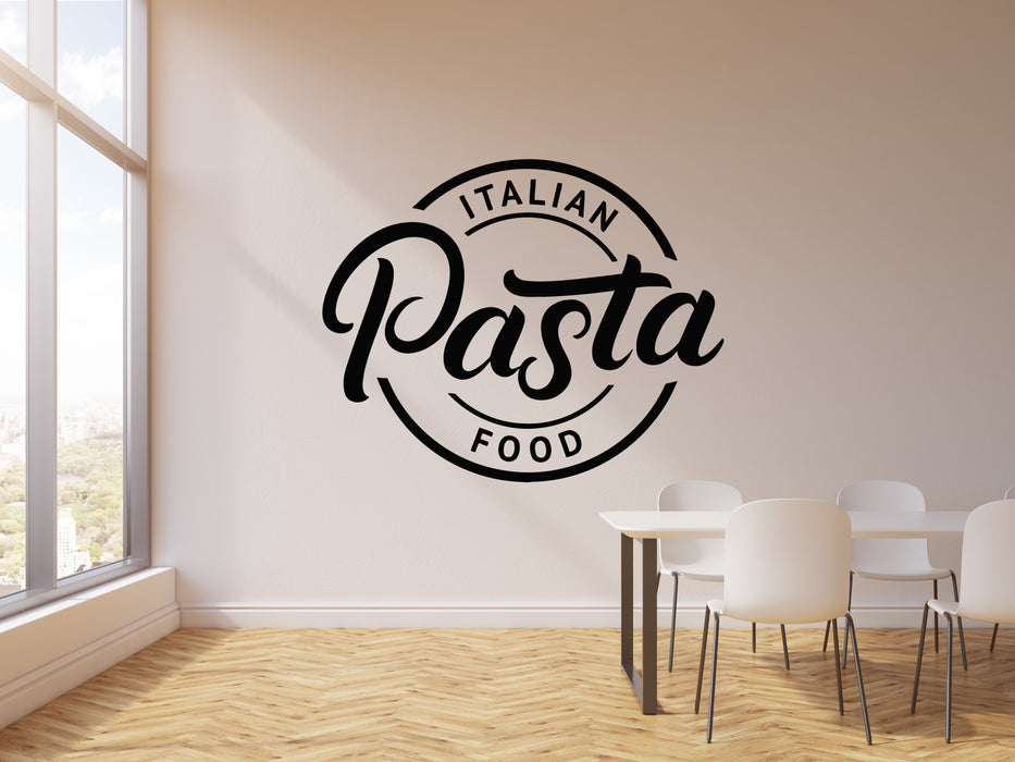 Vinyl Wall Decal Italian Cuisine Food Pasta Spaghetti Italy Restaurant Stickers Mural (g518)