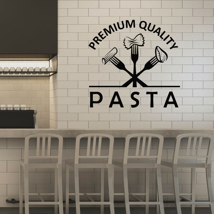 Pasta Sticker Real Vinyl Wall Decal Pasta Premium Quality Italian Food Fork Stickers Mura ...