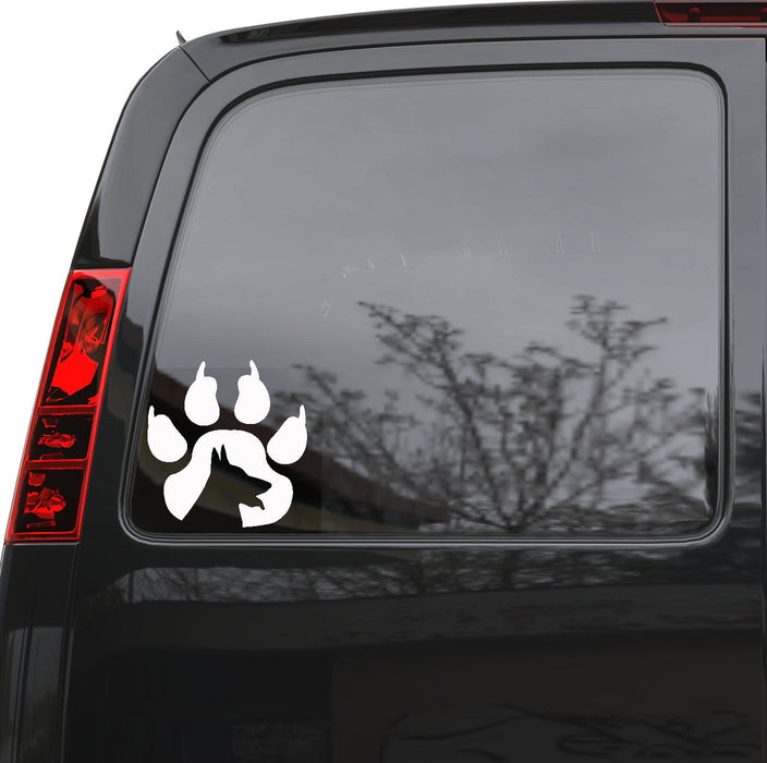 Auto Car Sticker Decal Paw Print Dog Pet Animal Truck Laptop Window 5" by 5.3" Unique Gift ig3919c