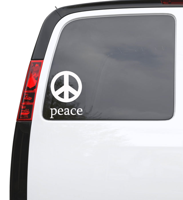Auto Car Sticker Decal Peace Word Sign Hippie Truck Laptop Window 5" by 7.3" m582c Unique Gift (1)