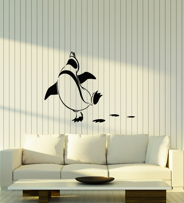 Vinyl Wall Decal Funny Penguin Children's Decor Antarctica Animal Stickers Mural (g3749)