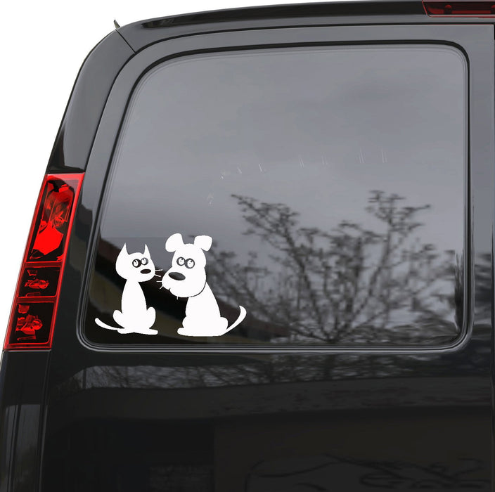 Auto Car Sticker Decal Pet Cat Dog Animals Truck Laptop Window 7.5" by 5" Unique Gift 1709igc