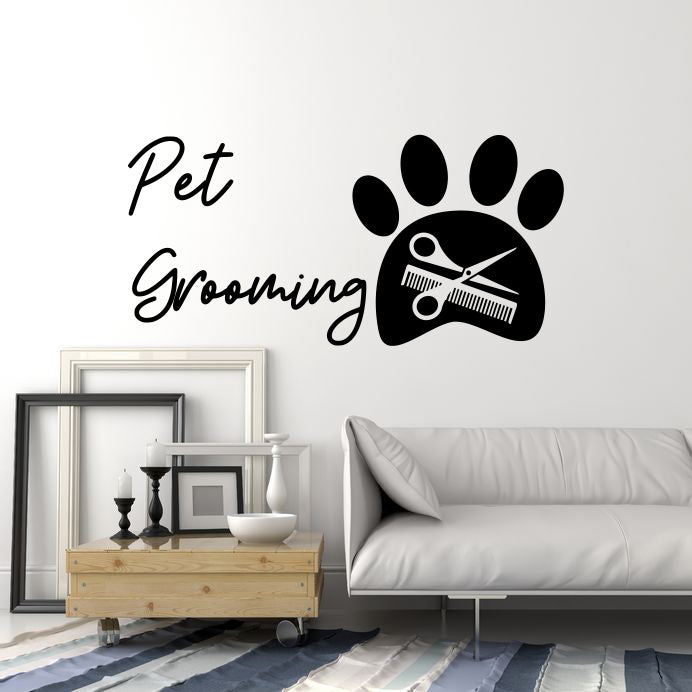 Single Dog Paw Print Sticker