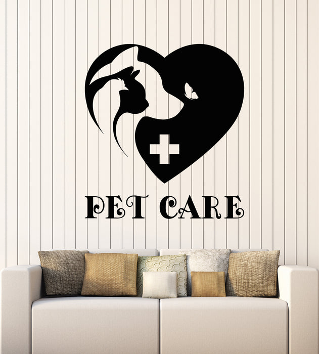 Vinyl Wall Decal Pet Care Shop Grooming Nursery Animals Stickers Mural (g3246)
