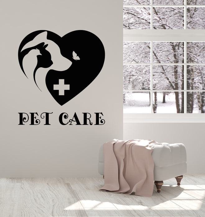 Vinyl Wall Decal Pet Care Shop Grooming Nursery Animals Stickers Mural (g3246)