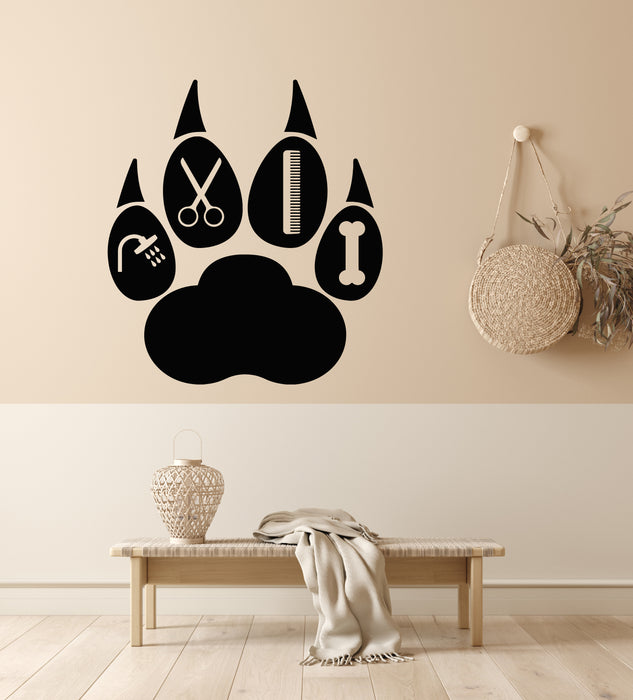 Vinyl Wall Decal Home Animals Pet Grooming Salon Bath Stickers Mural (g7873)