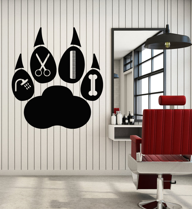 Vinyl Wall Decal Home Animals Pet Grooming Salon Bath Stickers Mural (g7873)