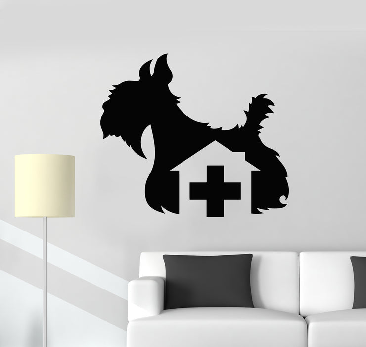 Vinyl Wall Decal  Veterinary Clinic Pet Shop Grooming Animal Dog Stickers Mural (g2446)
