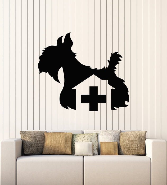 Vinyl Wall Decal  Veterinary Clinic Pet Shop Grooming Animal Dog Stickers Mural (g2446)