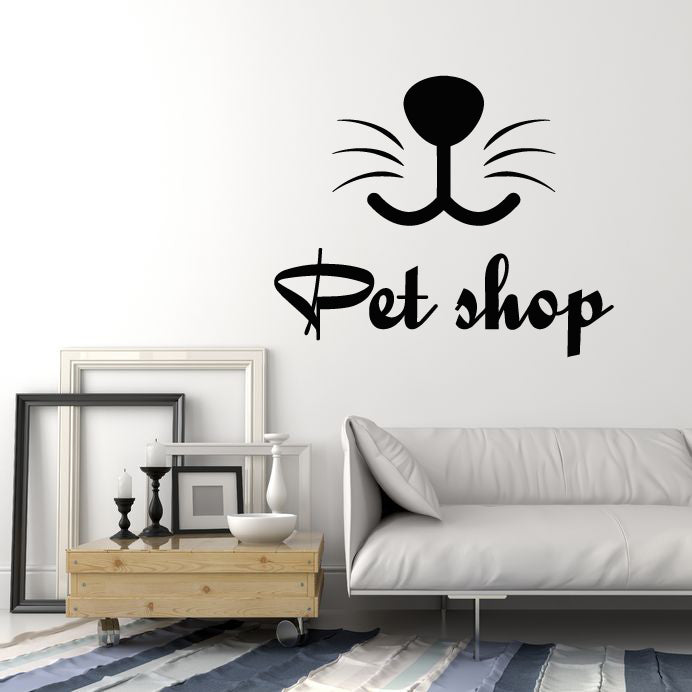 Vinyl Wall Decal Pet Shop Home Animals Nursery Decor Stickers Mural (g5811)