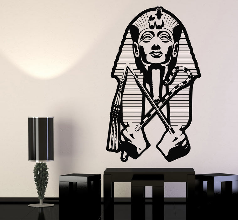 Vinyl Wall Decal Sarcophagus Ancient Egypt Pharaoh Tutankhamun Stickers Mural (g5209)