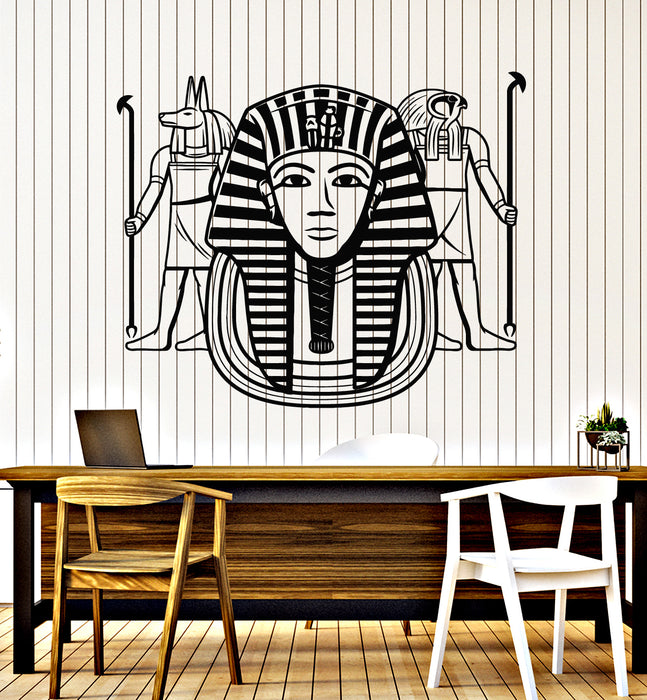 Vinyl Wall Decal Ancient Egypt Egyptian Pharaon Tutankhamun Stickers Mural (g6731)