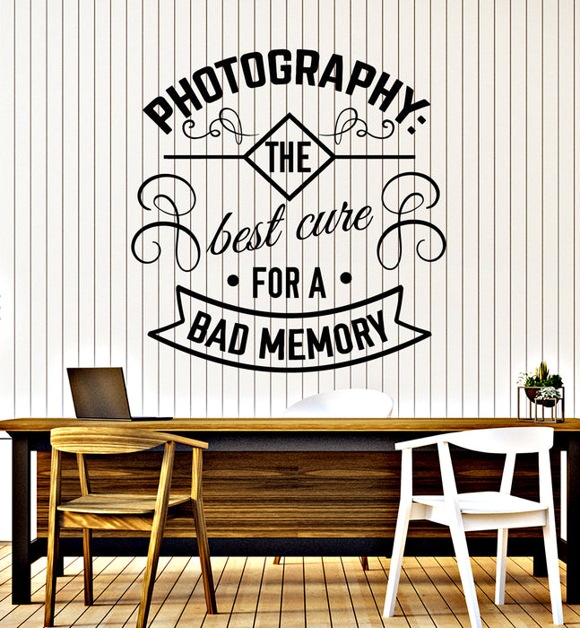 Vinyl Wall Decal Photography The Best Cure Phrase Words Stickers Mural (g5937)