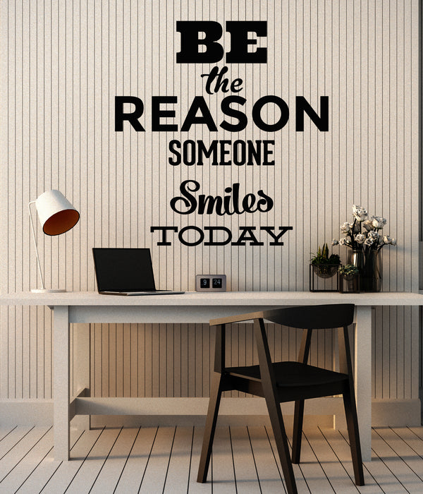 Vinyl Wall Decal Typographic Words Phrase Letter Smile Stickers Mural (g1305)