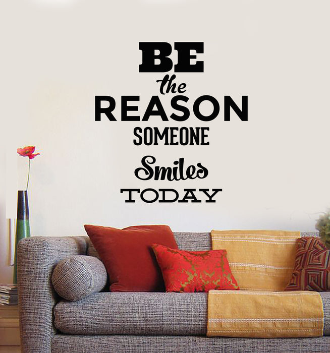 Vinyl Wall Decal Typographic Words Phrase Letter Smile Stickers Mural (g1305)