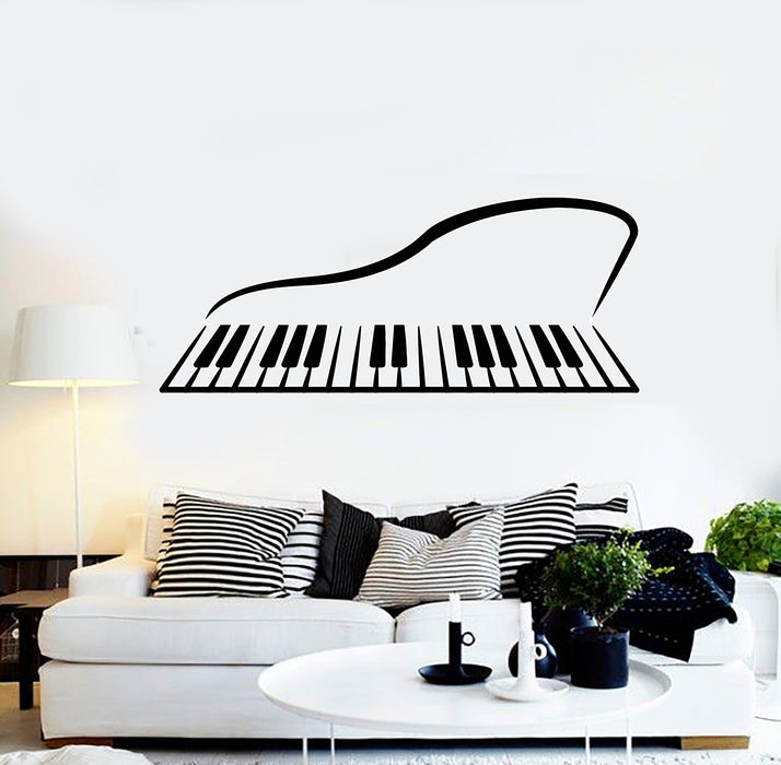 Vinyl Wall Decal Abstract Piano Musical Instrument Pianoforte Stickers Mural (g747)