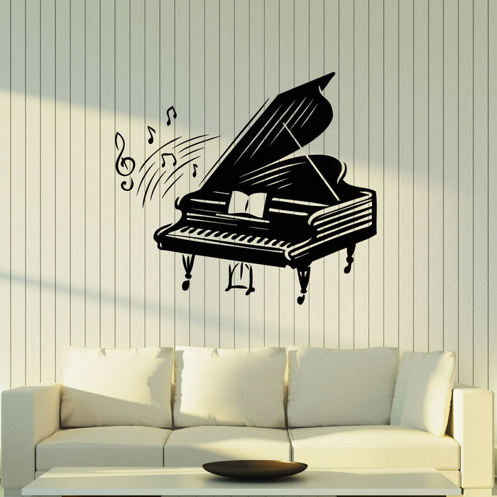 Vinyl Wall Decal Piano Musical Instrument Music Love Living Room Stickers Mural (g8301)