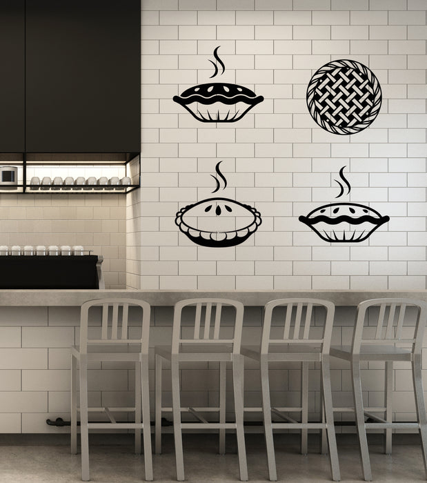 Vinyl Wall Decal Bakery Shop Cake Kitchen Pie Baking House Cafe Stickers Mural (g2152)
