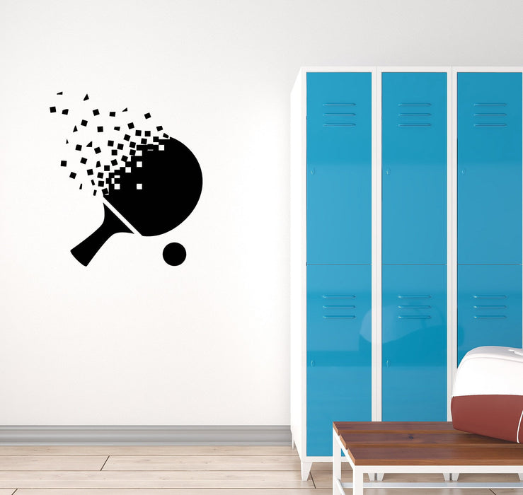Vinyl Decal Ping-Pong Racket Table Tennis Wall Sticker Sport Decor Unique Gift (g066)