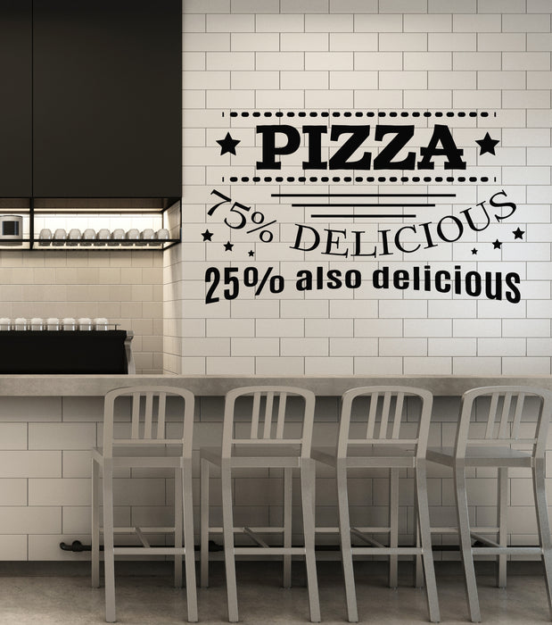 Vinyl Wall Decal Pizza Delicious Pizzeria Restaurant Tasty Food Stickers Mural (g5562)