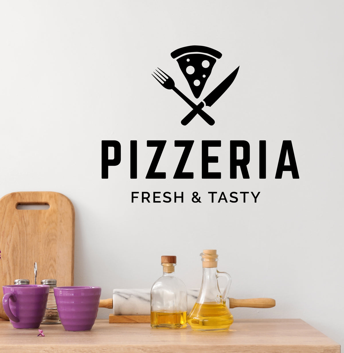 Incantevole Arte Parete In Metallo Vintage Pizza Targa