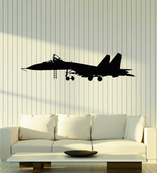 Vinyl Wall Decal Plane Garage Decor Airplane Plane Pilot Aviator Stickers Mural (g3644)
