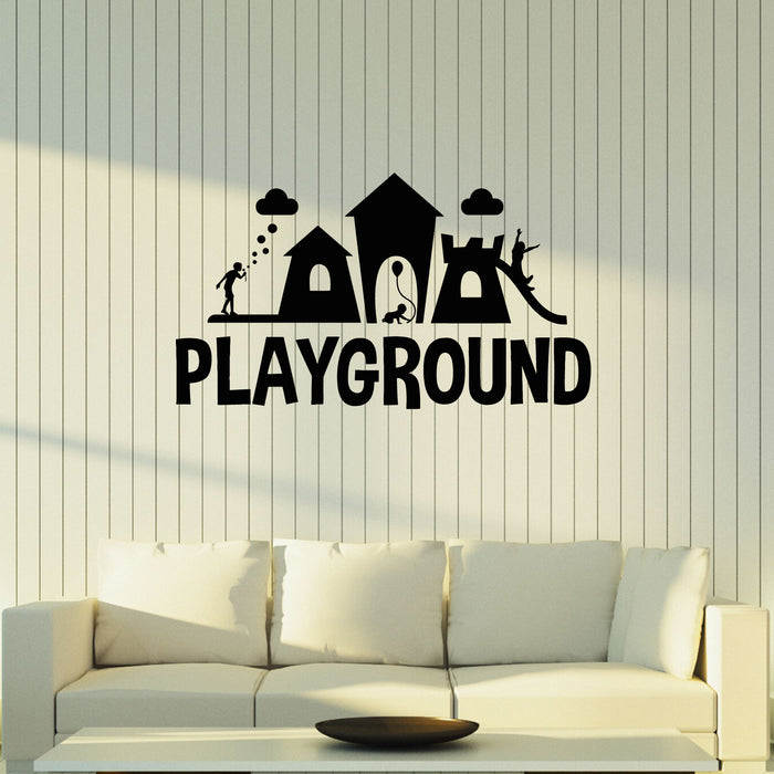 Vinyl Wall Decal Playground Children Playing Kids Room Decor Stickers Mural (g8271)