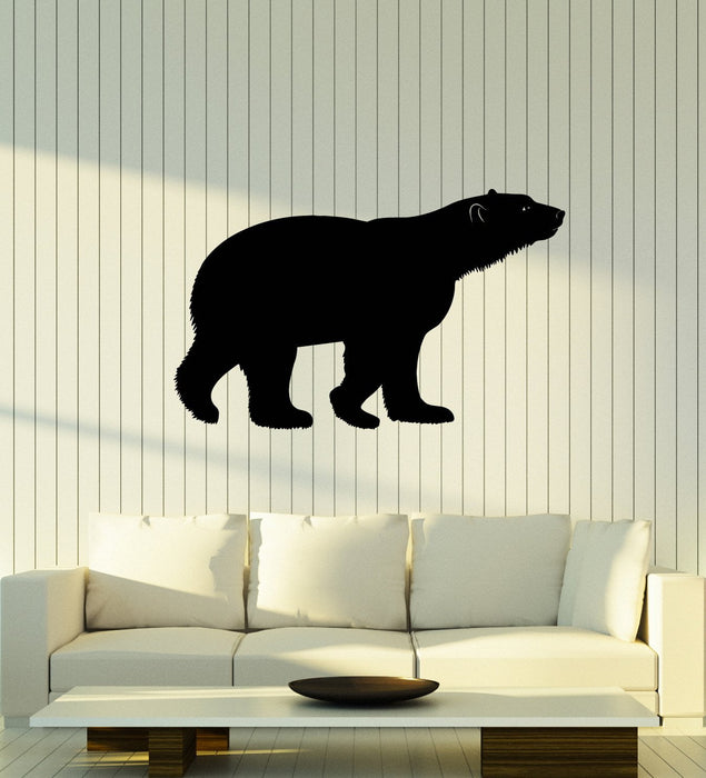 Vinyl Wall Decal Polar Bear Animal Silhouette Tribal Art Predator Stickers Mural (ig5254)