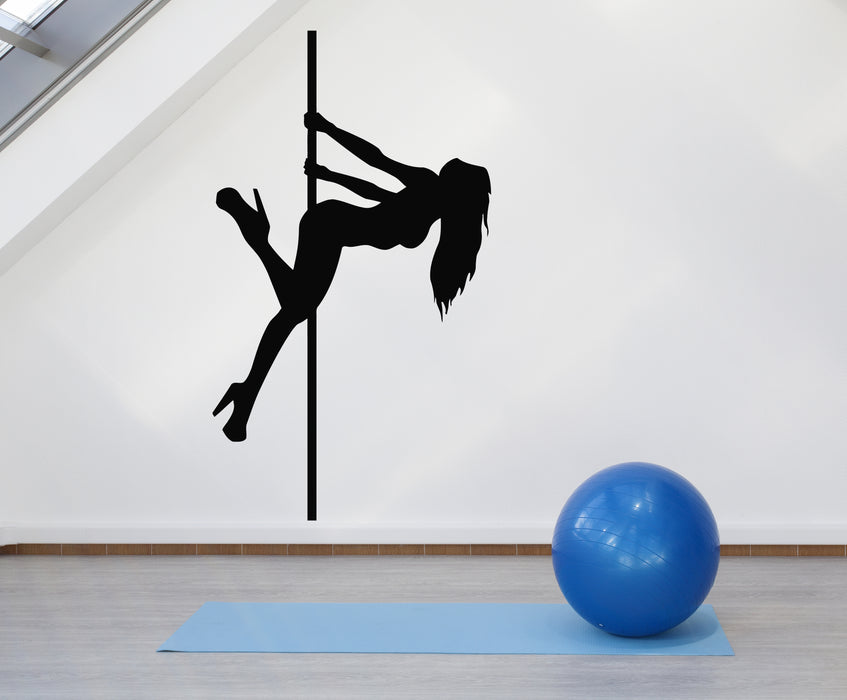 Vinyl Wall Decal Pole Dance Striptease Night Club Hot Sexy Girl Stickers Mural (g2354)