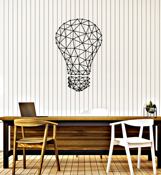 Vinyl Wall Decal Lightbulb Idea Office Room Space Decorating Stickers Mural (ig6061)