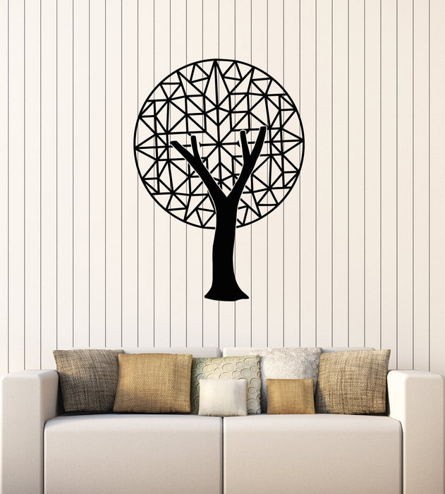 Vinyl Wall Decal Polygonal Tree Abstract Room Decor Art Stickers Mural (ig5397)