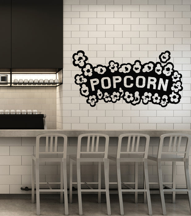 Vinyl Wall Decal Movie Time Popcorn Fast Food Cinema Room Stickers Mural (g5399)